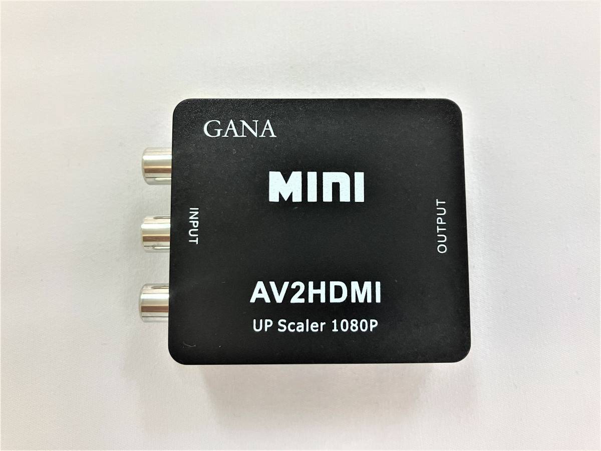  не использовался MINI Deluxe Computer Cable RCA to HDMI UP Scaler 1080p AV2HDMI GANA есть руководство пользователя [ Junk ][Pa001_2308181522_005]