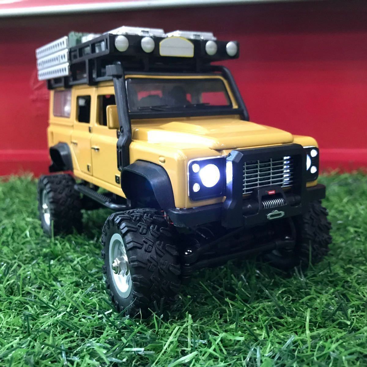 1/28 SG 2801 4WD RC クローラー Land Rover Defender 110 LED オフ