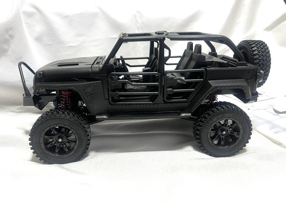 MN128 RTR 1/12 黒 Jeep ラングラー 4WD RC WPLラジコンカー ロッククローラー オフロード スケールトラック ジープ WARNGLER MN86S MN99S_画像7