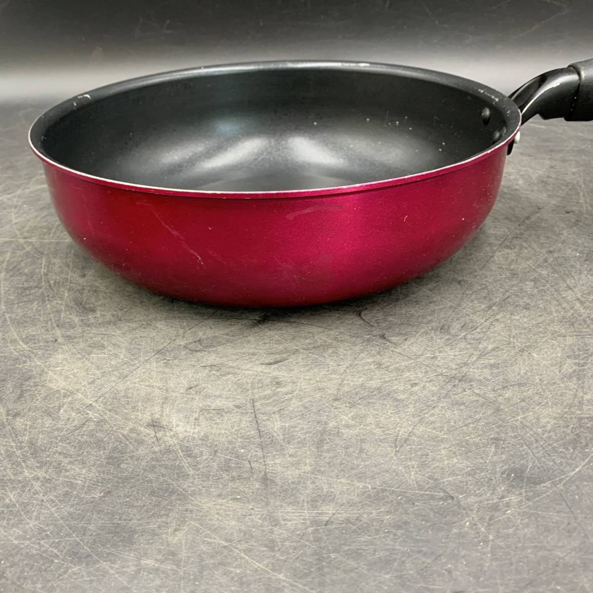 THERMOS/ Thermos fry pan saucepan 2 point set cookware red 