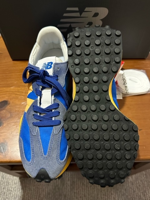 26.0 NewBalance MS327CLB スエード色褪せ 青×黄 NB スニーカー メンズスニーカー ニューバランス メンズシューズ 送料無料 新品未使用品_画像5