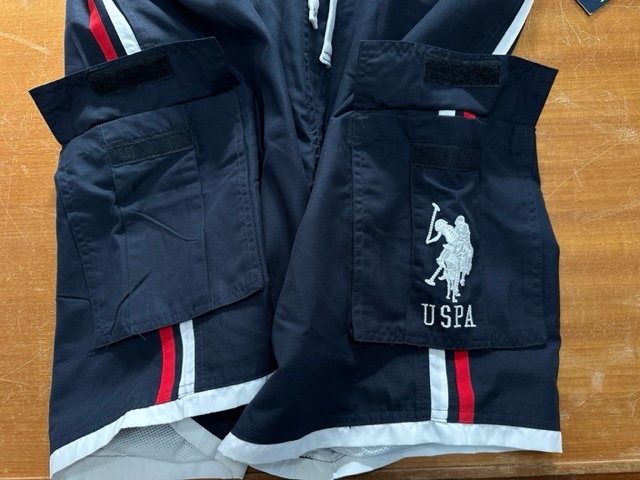 US.POLO ASSN. ボードショーツ 紺 Lサイズ USA直輸入品 新品未使用品 送料無料 USPA ユーエスポロアッスン 海水パンツ 半パンツ 海パン_画像6