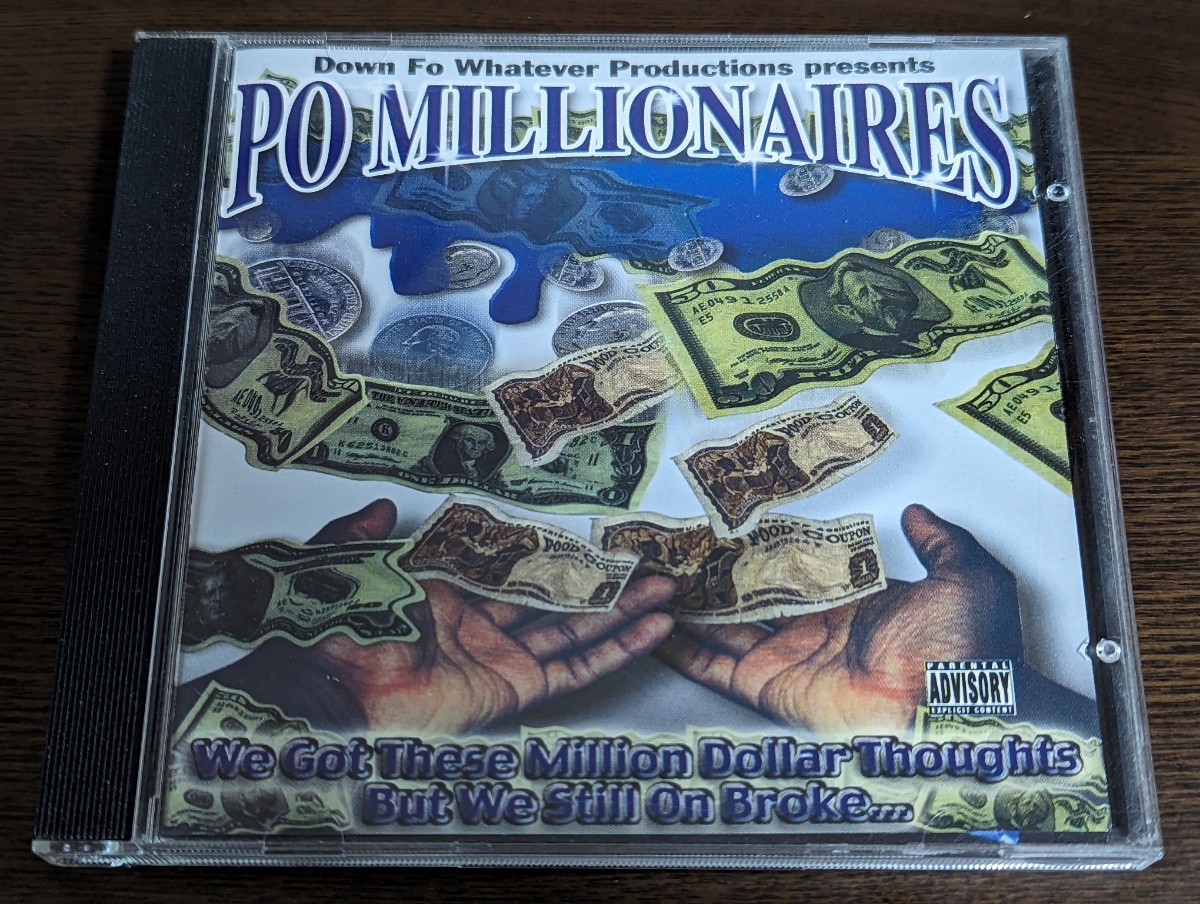 PO MILLIONAIRES / WE GOT THESE MILLION DOLLAR THOUGHTS BUT WE STILL ON BROKE… g-rap 送料無料_画像1