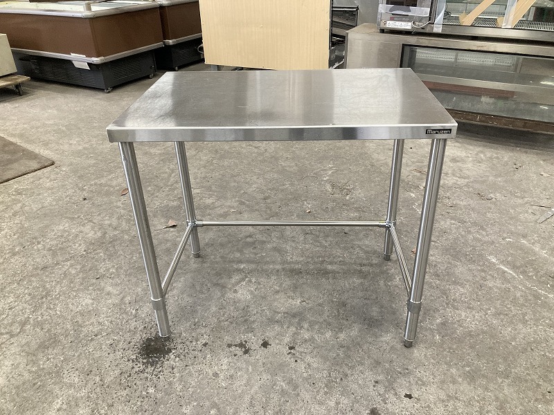 直送商品 作業台(3方枠) ステンレス N-087 業務用 調理台 店舗 飲食店 厨房機器 幅900×奥行600×高さ800mm ガス台 作業台 直送商品 作業台(3方枠) ステンレス N-087 業務用 調理台 店舗 飲食店 厨房機器 幅900×奥行600×高さ800mm ガス台 作業台