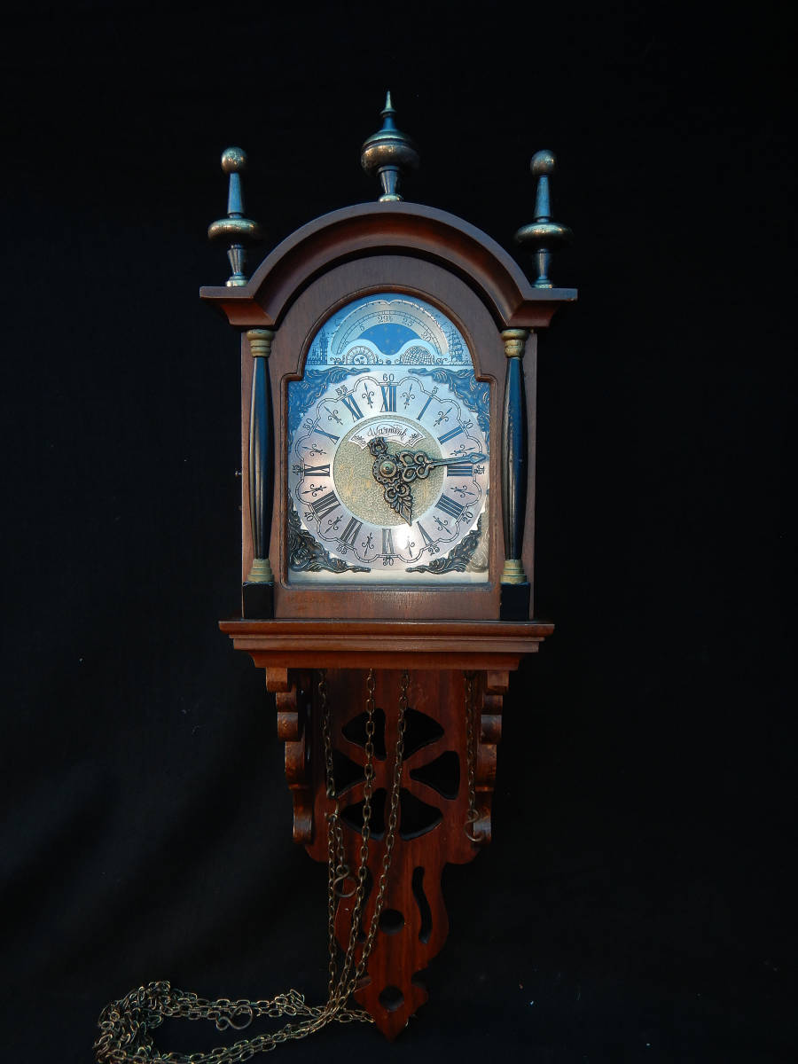 アンティーク オランダ製 WUBA 掛時計 装飾時計 柱時計 - 掛時計