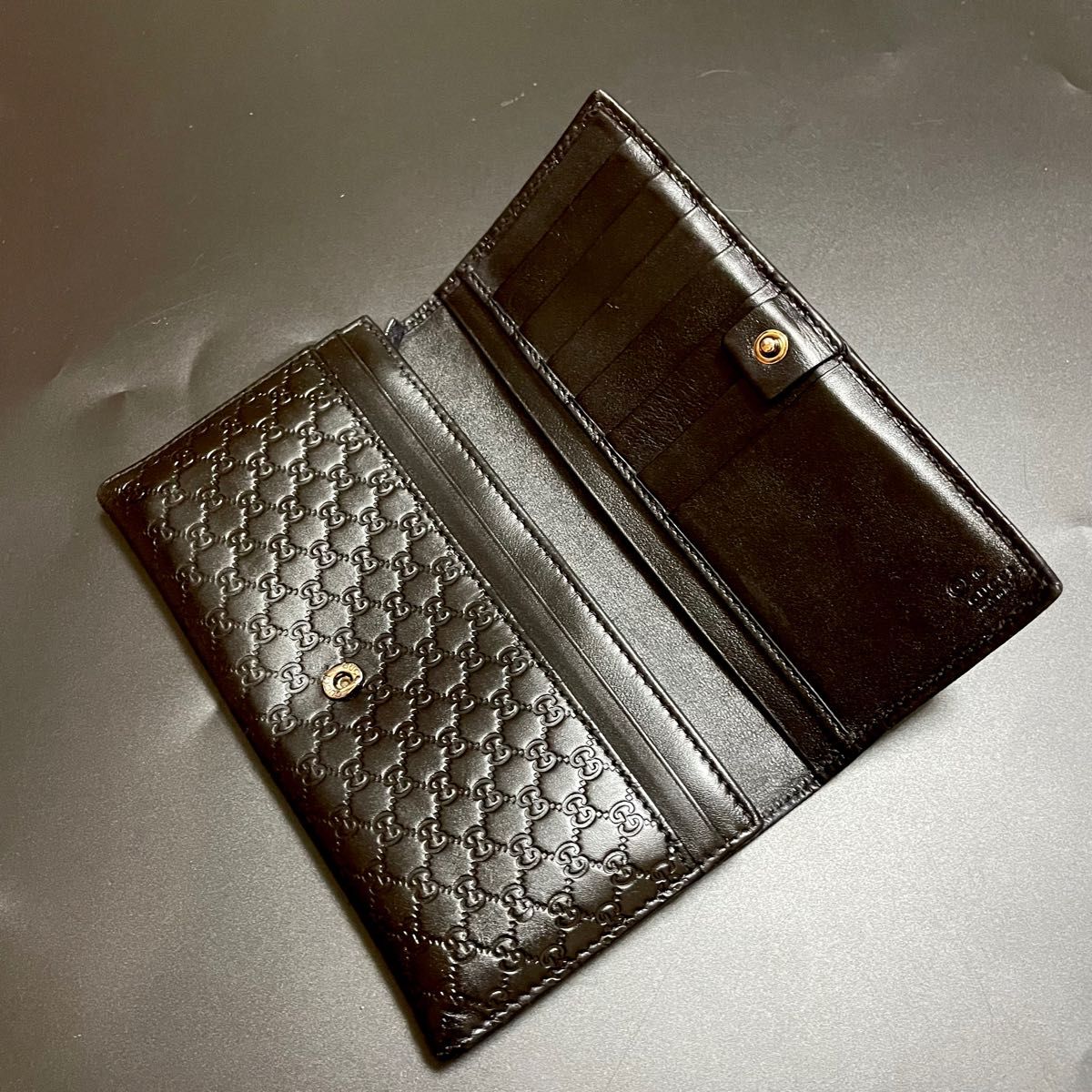 値下げ不可 グッチ ミニマムシマ長財布 GUCCI