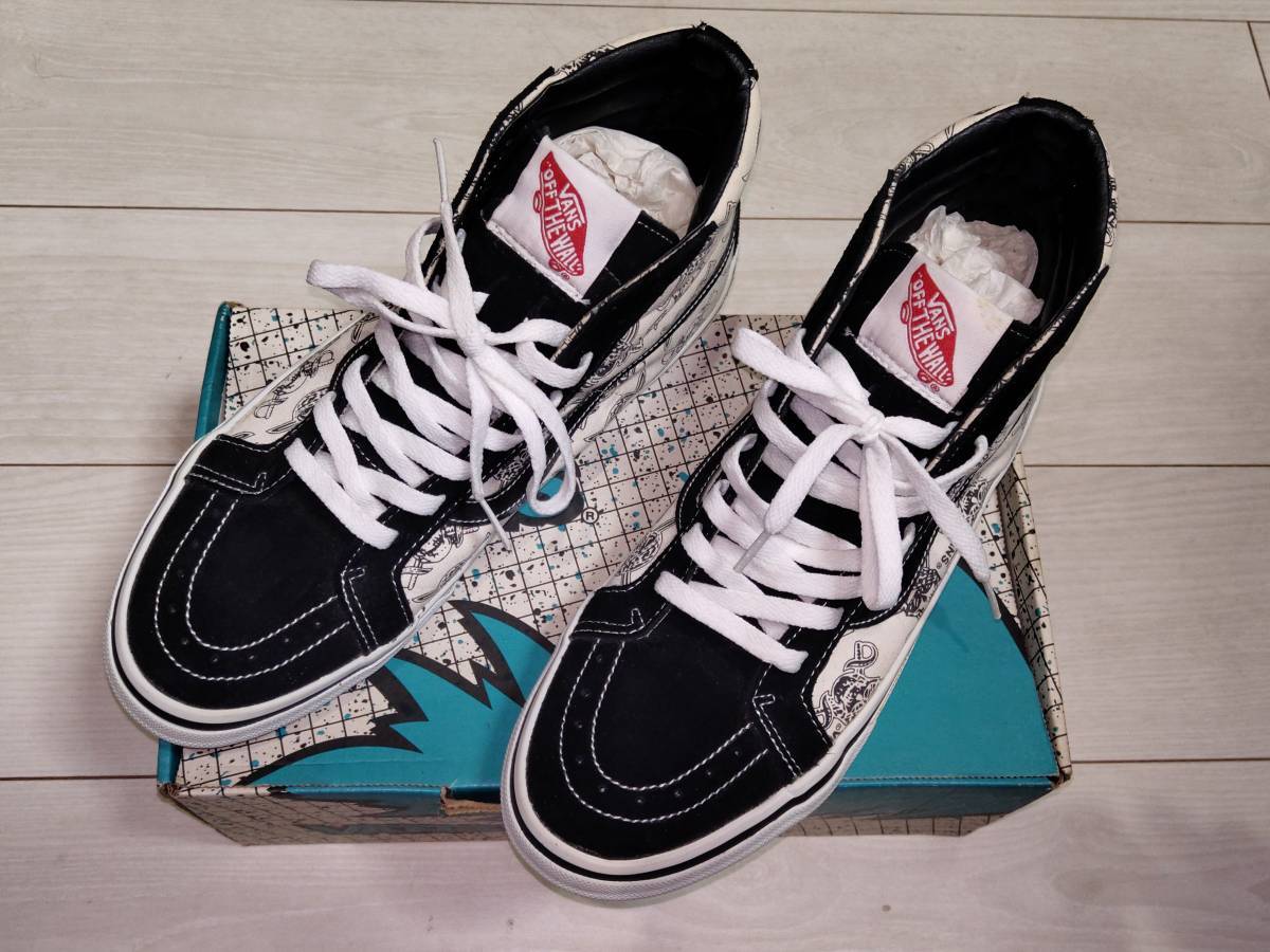 新品 27~28cmの方に！ VANS スケートハイ SK8-HI パイレーツ スカル 海賊 ドクロ スケボー スケートボード BMX DOGTOWN ZORLAC POWELL