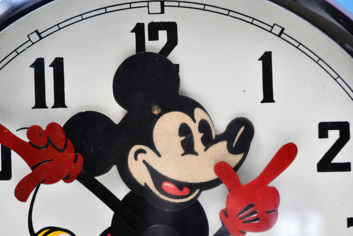  Vintage 64\' ценный пирог I Mickey Mouse колеблющийся глаз ... часы Disney BAYARDbai ярд 