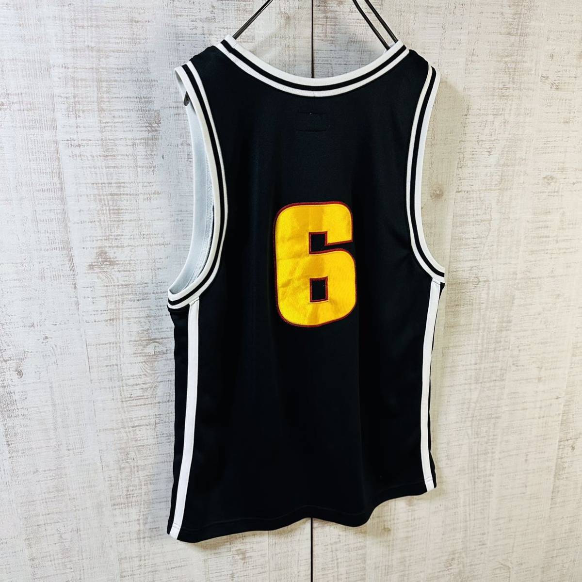 【入手困難】Supreme シュプリーム アーチロゴ 両面 刺繍 ロゴ バスケットボール ジャージ タンクトップ ブラック Mサイズ