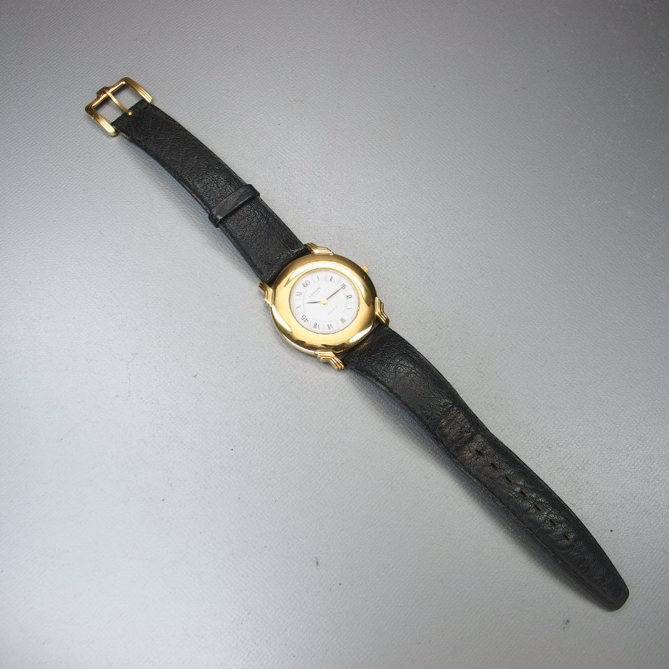 LANVIN ランバン GP/SS/革 QZ 510439 メンズ 腕時計 ホワイトダイヤル made in France PARIS WATER RESISTANT 「19126」_画像9