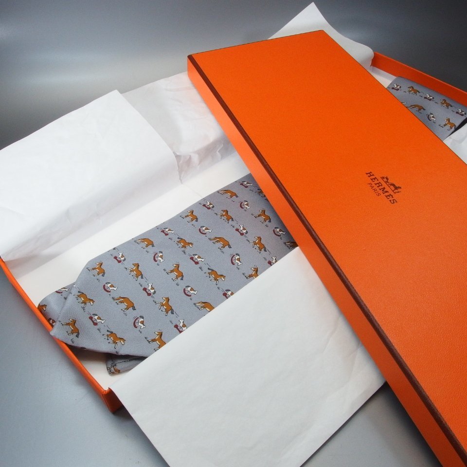 新素材新作 シルク 100% 7894 フランス製 エルメス HERMES ◇美品
