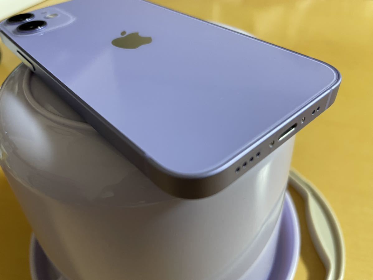 送料無料☆iPhone12miniパープル64GB☆simロックありSoftbank用(iPhone