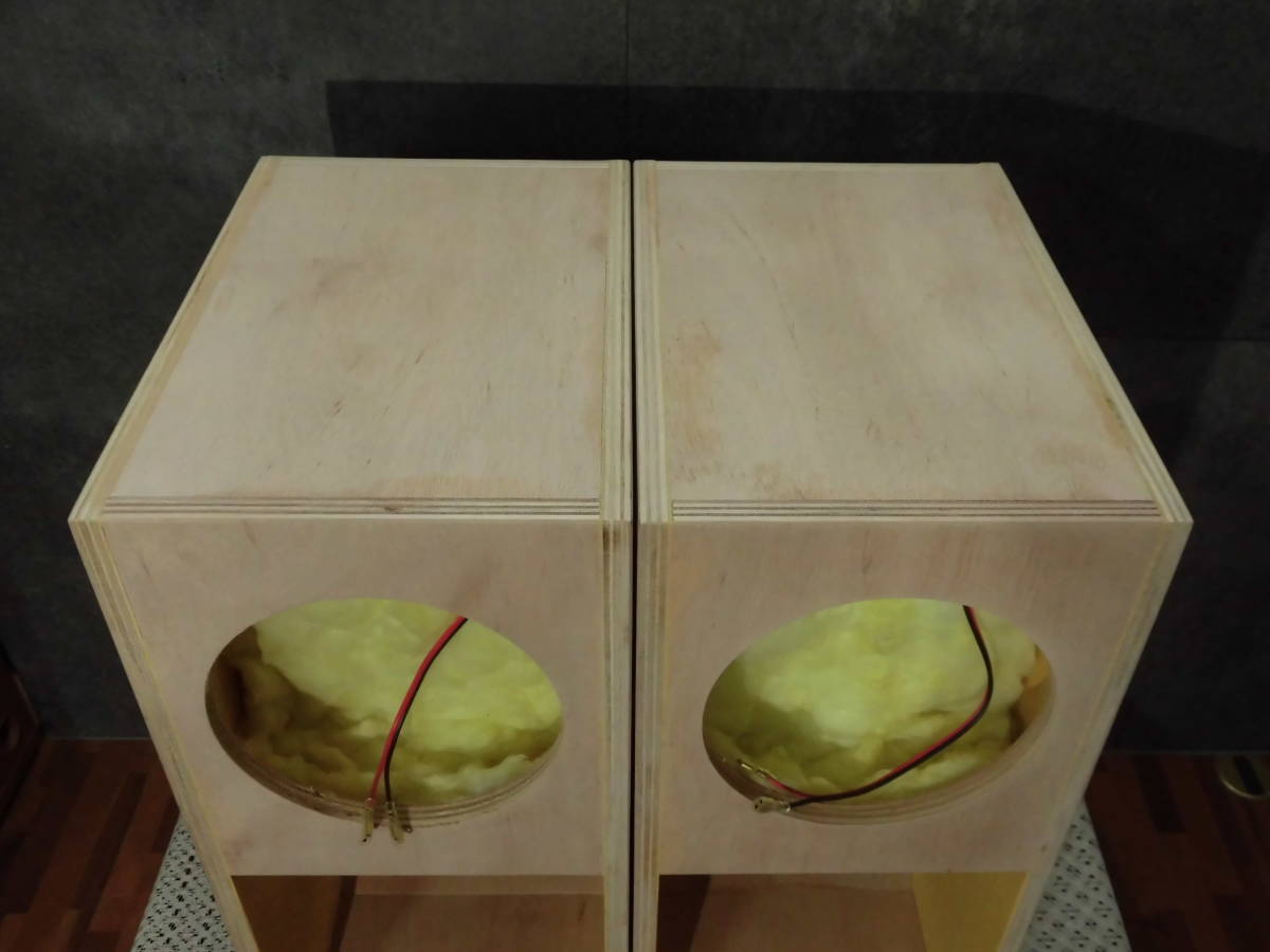 新発売：185㎜開孔済み：ハンドメイドバックロードホーン【ホルン】完成品2台セット！バナナプラグ対応端子付きです。_研磨仕上げ加工済です。