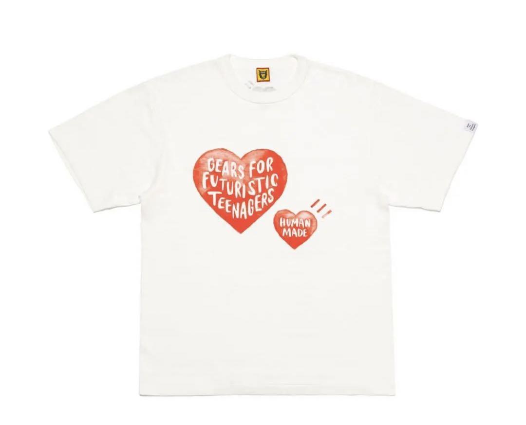 XLサイズ 2023 Human Made GRAPHIC T-SHIRT White 新品 ヒューマンメイド グラフィック Tシャツ Heart ハート ホワイト 白
