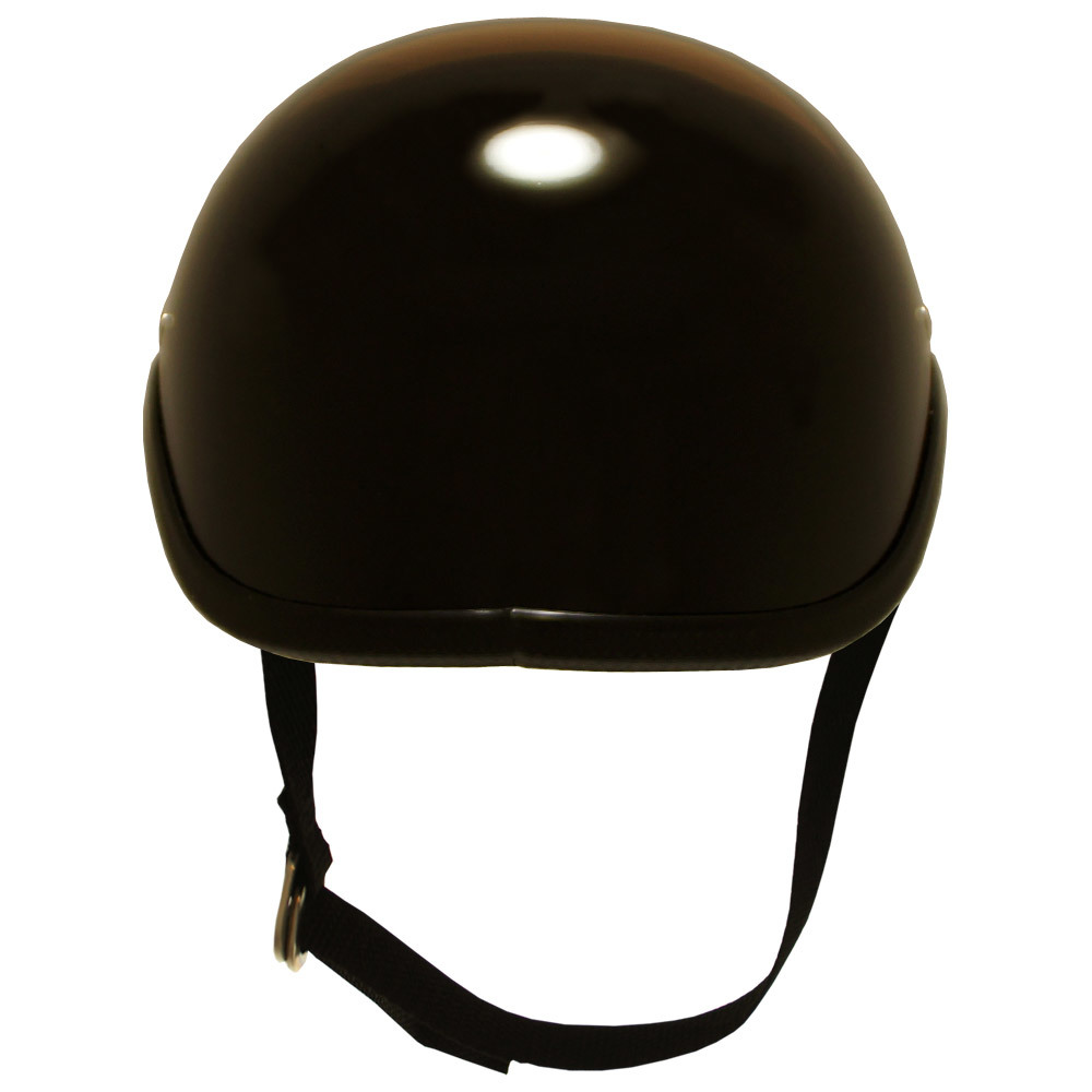 装飾用ヘルメット　艶のあるブラック　シングルストラップ　送料無料_画像4