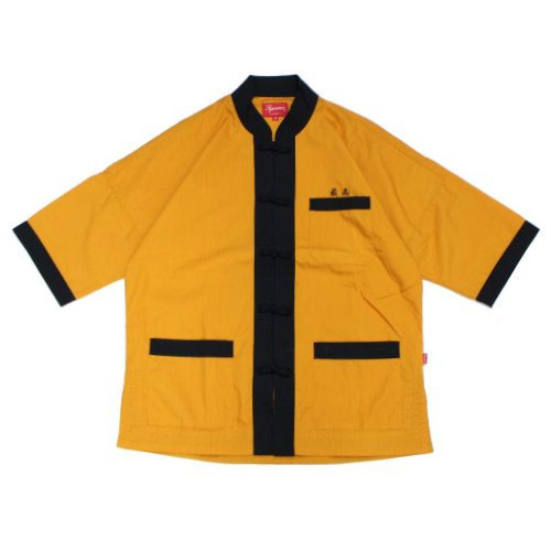 Supreme シュプリーム 17SS Kung Fu Shirt カンフーシャツ S オレンジ