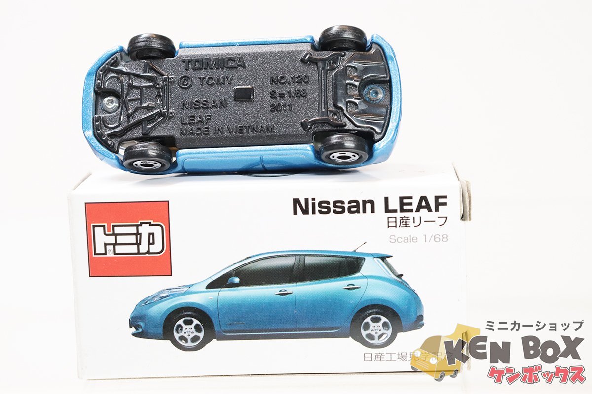 TOMICA トミカNISSAN 日産 LEAF リーフ 日産工場見学記念 箱凹み/耳折/汚れ ベトナム製 現状渡し_画像7