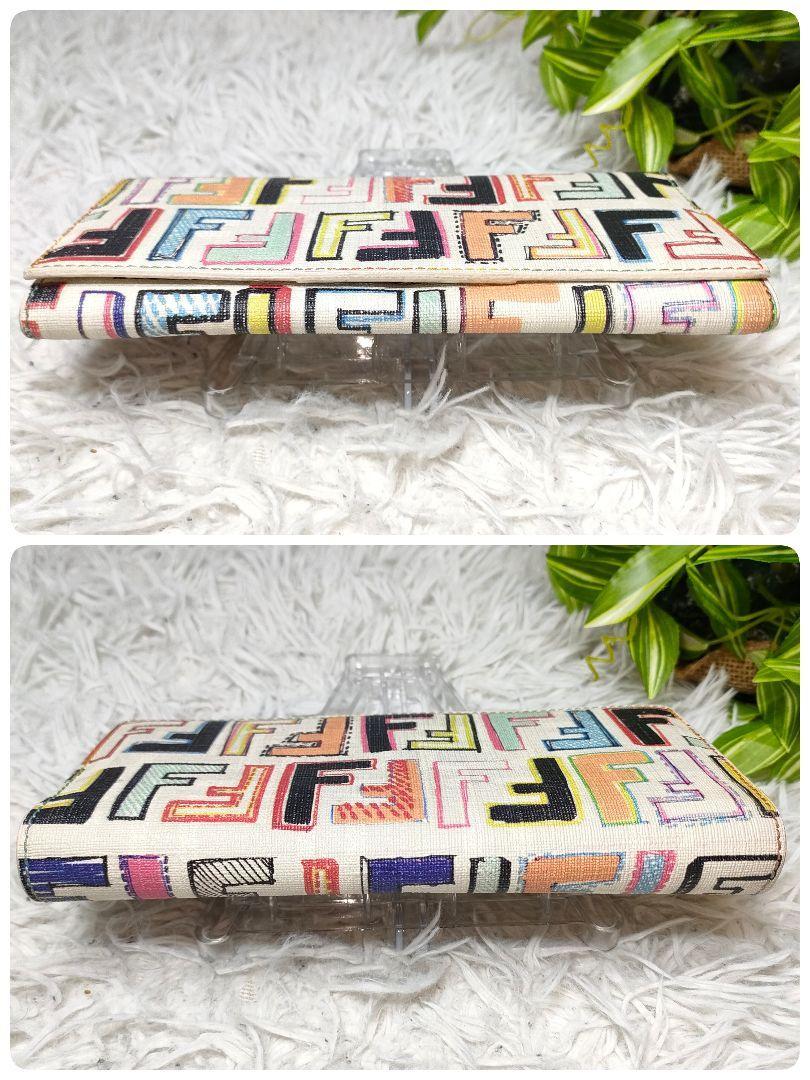 フェンディ 長財布 ズッカ イラスト マルチカラー FENDI 財布 フェンディ 長財布 ズッカ イラスト マルチカラー FENDI 財布