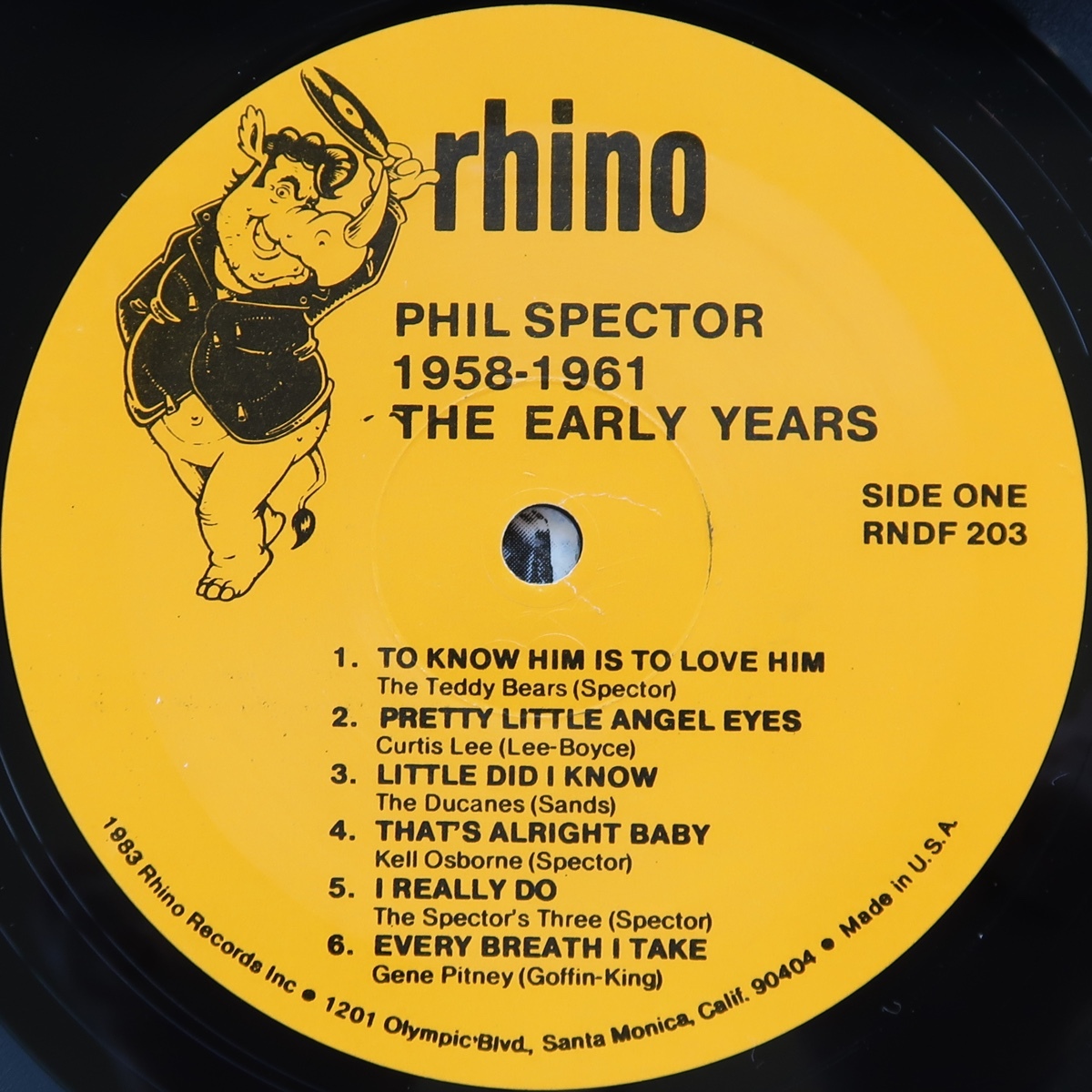 LP VA PHIL SPECTOR THE EARLY PRODUCTIONS 1958-1961 RHINO RNDF 203 米盤 TEDDY BEARS SPECTOR'S THREE PARIS SISTERS_画像4