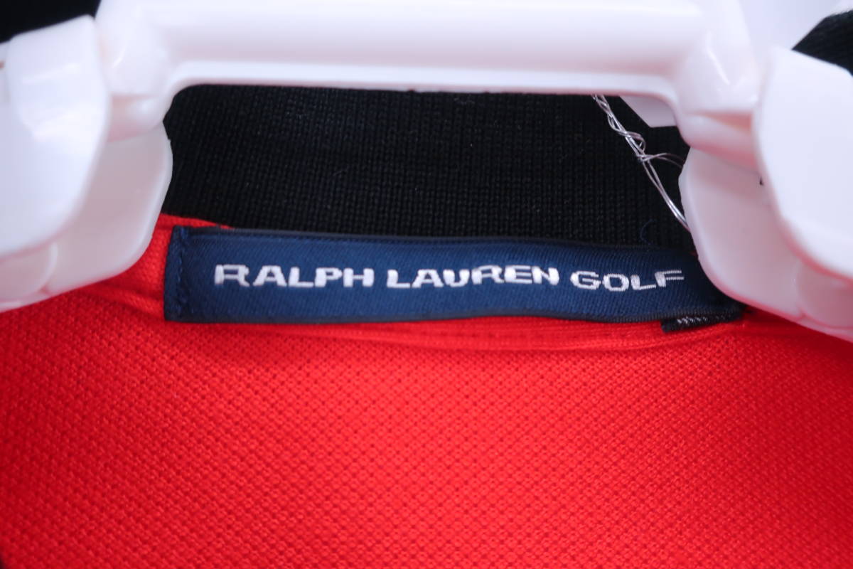 【美品】RALPH LAUREN GOLF(ラルフローレンゴルフ) ポロシャツ 赤 レディース M ゴルフウェア 2307-0085 中古_画像3