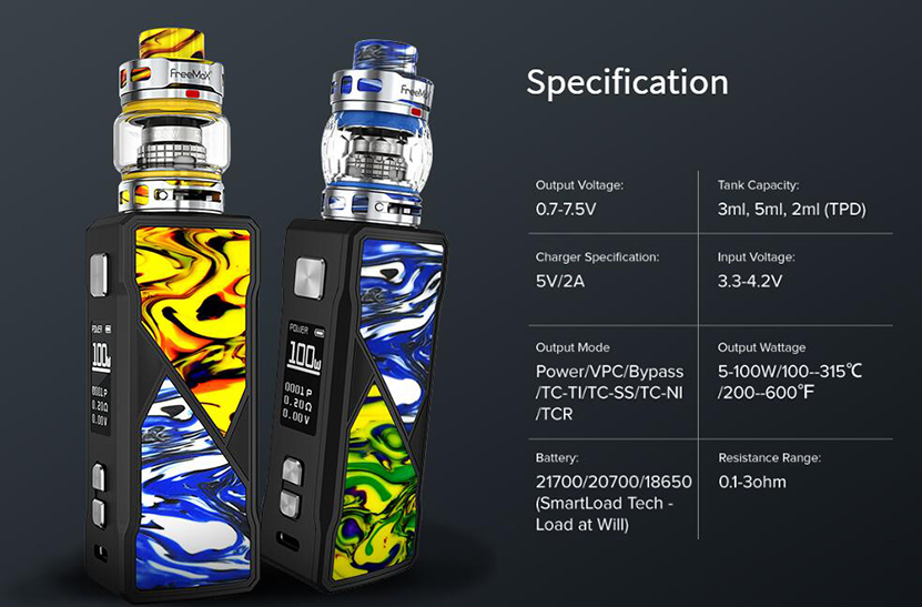 VAPE FreeMax MAXUS 100W KIT GREEN-ORANGE 新品　未開封 _画像3