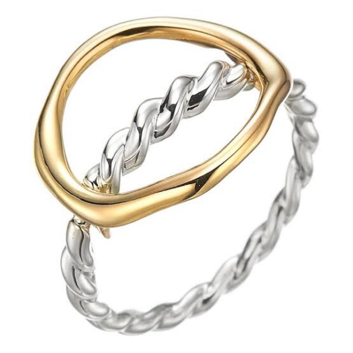 アガット限定リング agete K10 × silver ring 販売証明書付き アガット限定リング agete K10 × silver ring 販売証明書付き
