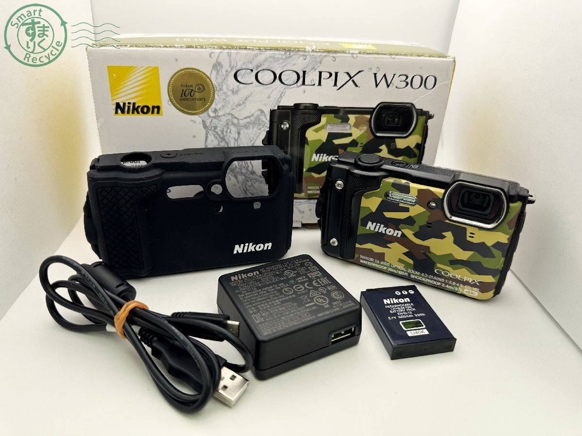 08620950 ▽1円スタート☆Nikon ニコン COOLPIX W300 迷彩 水中カメラ