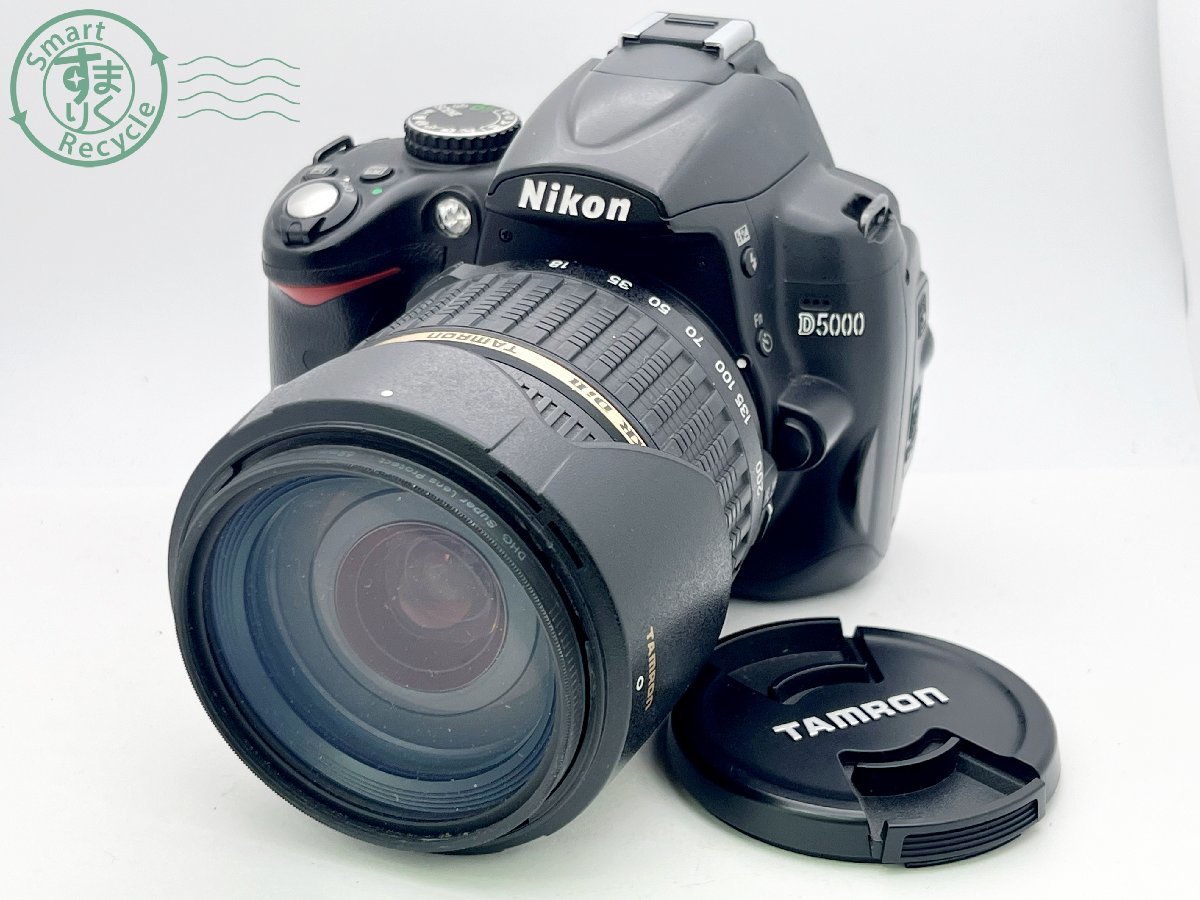国産品 TAMRON 一眼レフデジタルカメラ D5000 ニコン Nikon 08282595　■ AF カメラ 通電確認済み バッテリー付き F/3.5-6.3 18-200㎜ ニコン