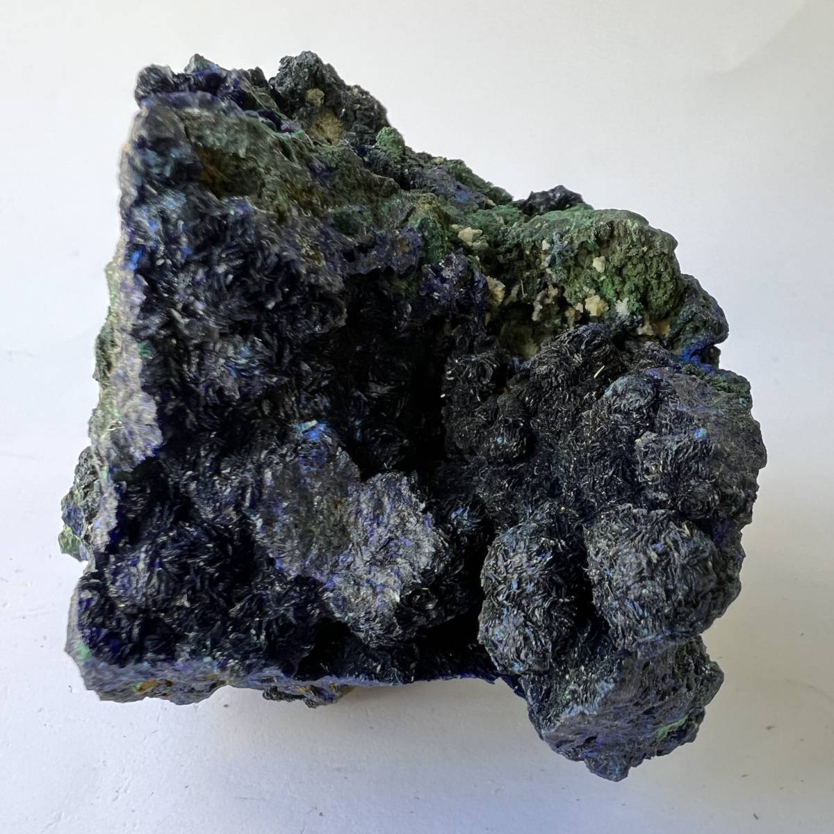 【E21998】マラカイトを伴うアジュライト アジュライト 藍銅鉱 岩絵の具 マラカイト Azurite 天然石 原石 鉱物 パワ_画像10