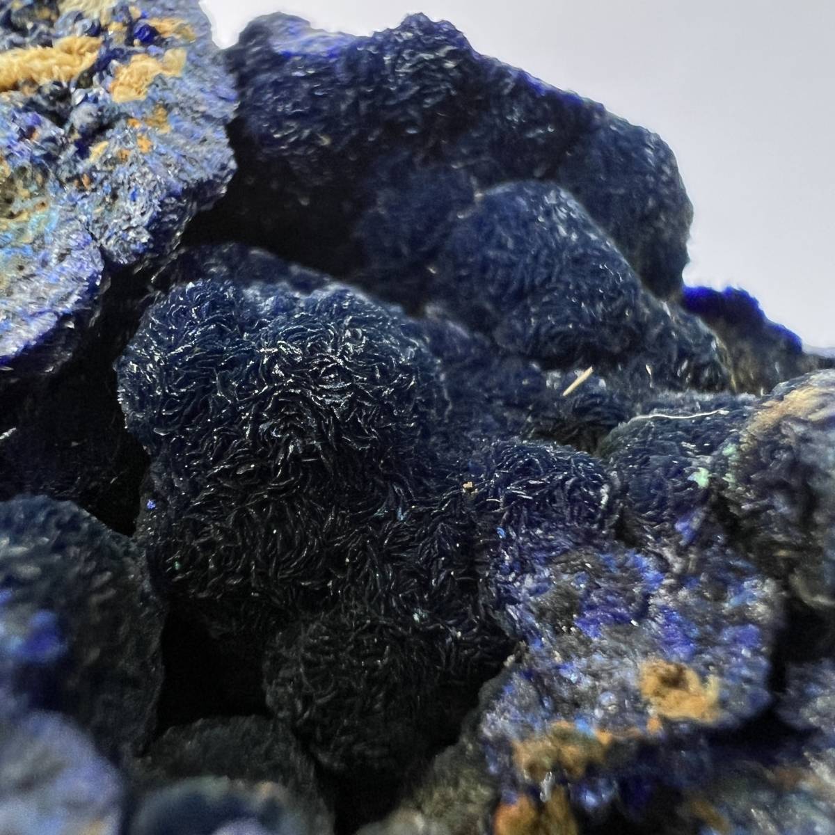 【E21993】マラカイトを伴うアジュライト アジュライト 藍銅鉱 岩絵の具 マラカイト Azurite 天然石 原石 鉱物 パワ_画像9