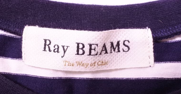 Ray BEAMS レイビームス カットソー 半袖 ボーダー ネイビーｘ白 ymdnrk a201h0819_画像6