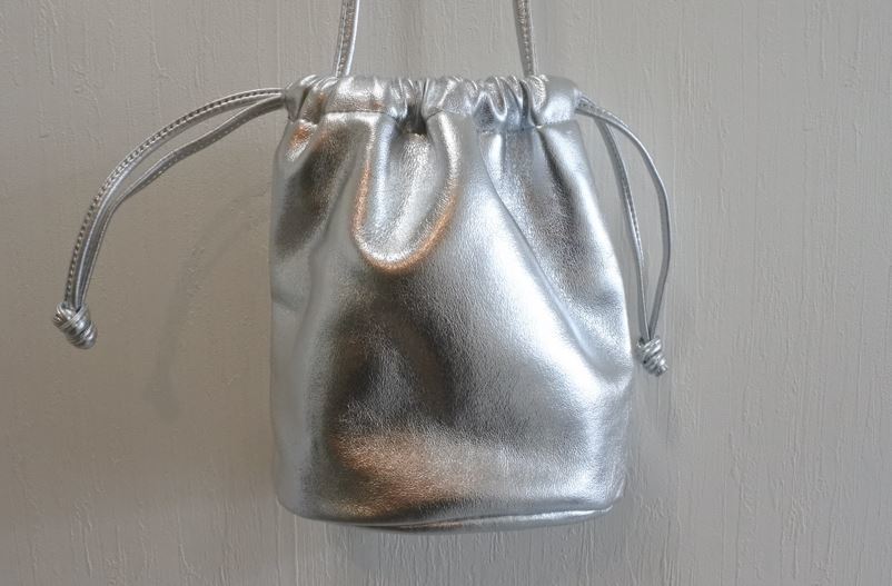  Manufacturers unknown bucket bag shoulder bag silver ymdnrk a201h0828