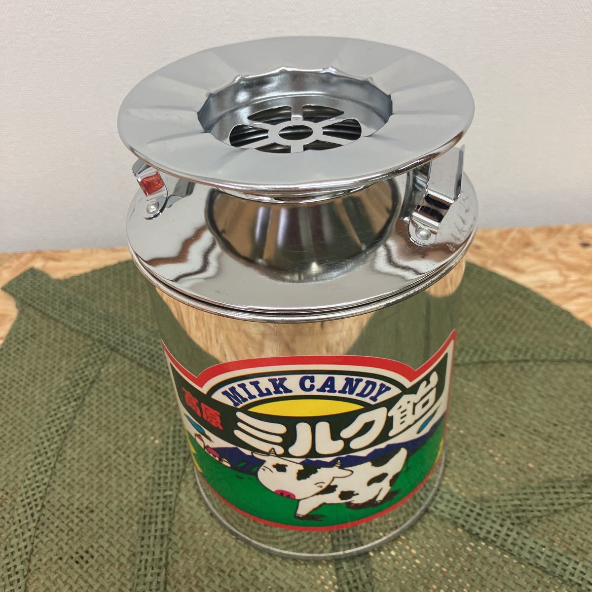 昭和レトロ ミルク飴 缶 灰皿/高原ミルク飴 MILK CANDY 昭和レトロ ミルク飴 缶 灰皿/高原ミルク飴 MILK CANDY