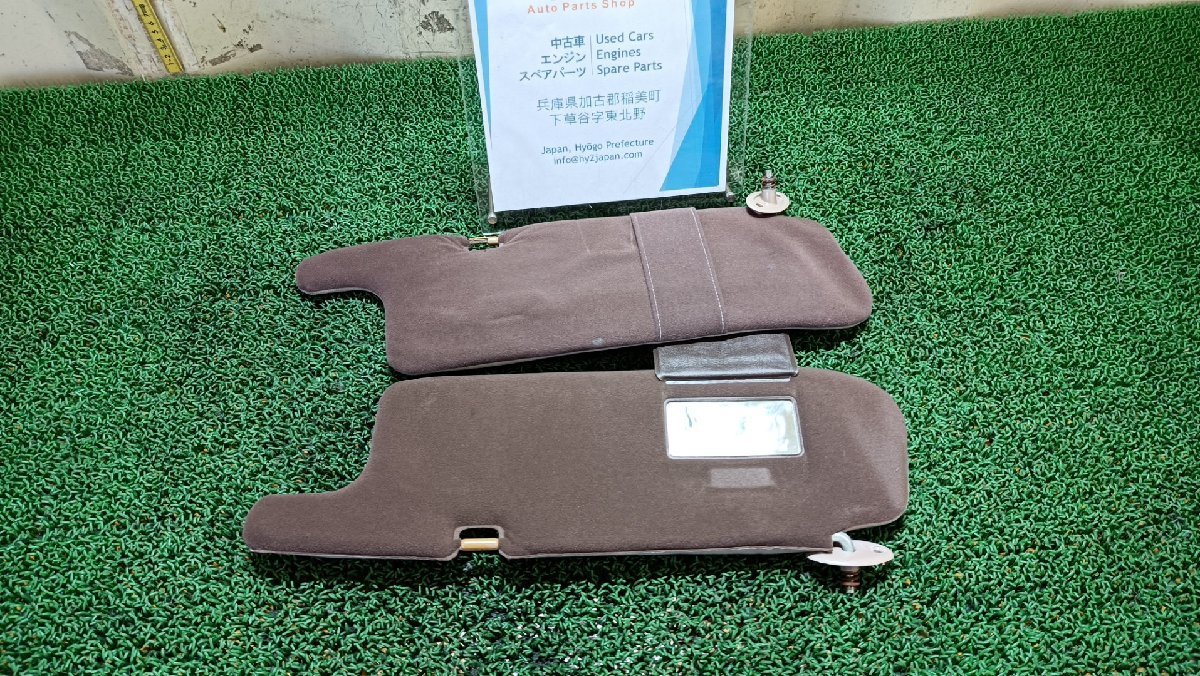  Toyota sun visor sunshade left right Corona mileage 42556 Km E-ST170 1990 used 74310-20730 74320-20610 #hyj (NSP38097)