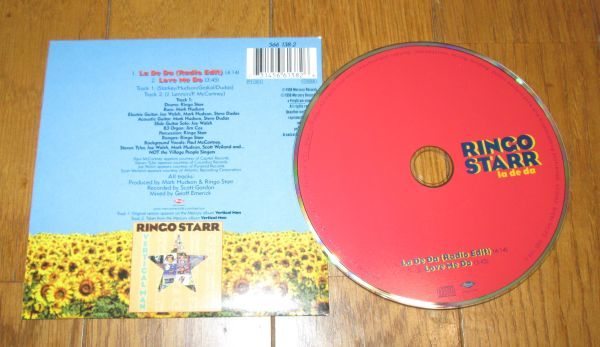 輸入盤CD SINGLE：BEATLES/RINGO STARR/LA DE DA (RADIO EDIT) + 1/ 566 138-2/MADE IN EU/カードボードスリーブ_画像2