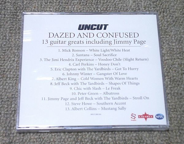 輸入盤1CD：UNCUT MASTERS/DAZED AND CONFUSED/13 GUITAR GREATS INCLUDING JIMMY PAGE/UK_画像2