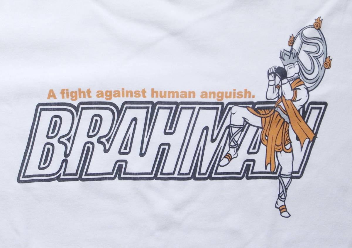 BRAHMAN ブラフマン キックボクサーTシャツ XL 白 90's 00's ビンテージ バンドT tactics records_画像3