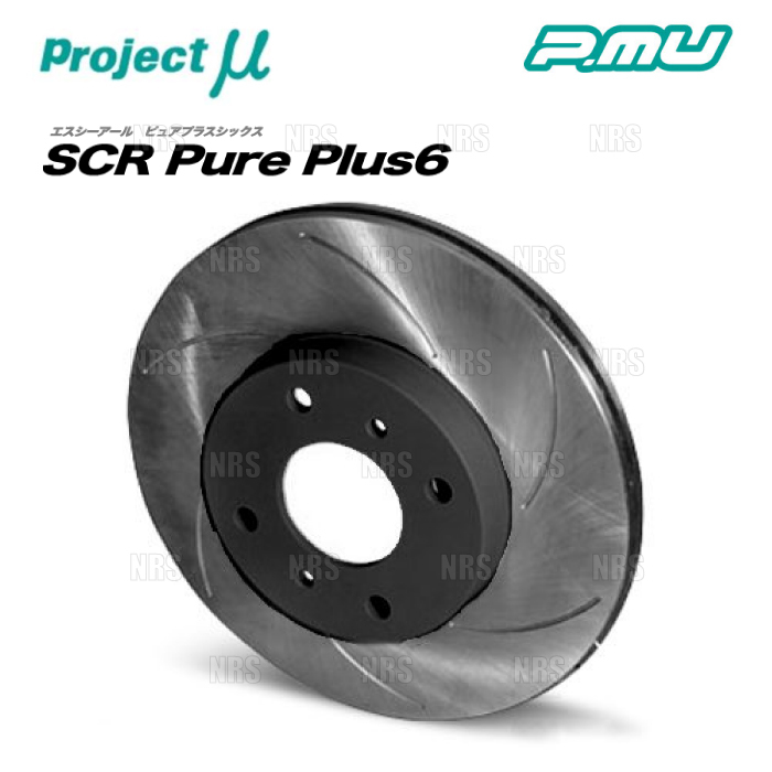 Project μ プロジェクトミュー SCR Pure Plus 6 (フロント/ブラック) スペイド/ポルテ NCP145 (SPPT112-S6BK