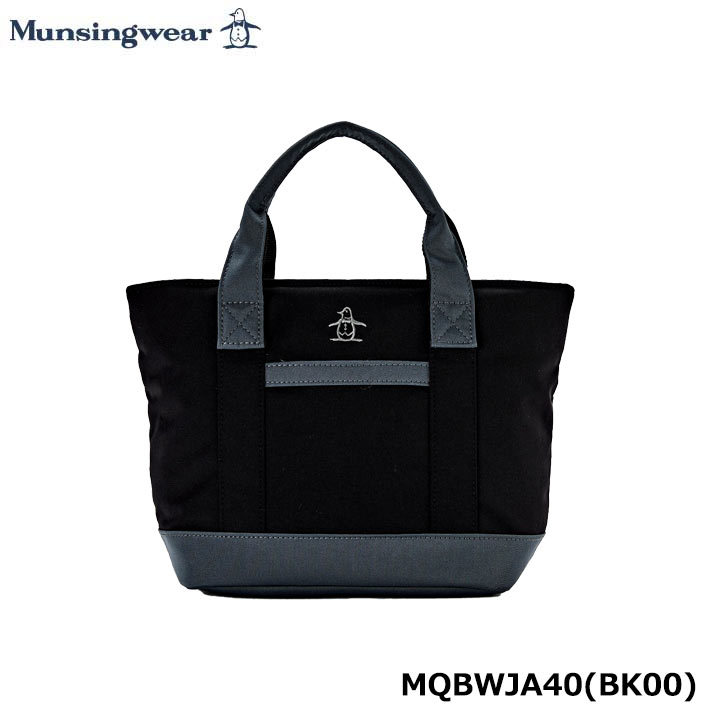 マンシングウェア MQBWJA40 ワンポイントラウンドバッグ ブラック(BK00) Munsingwear 2023 20P 即納