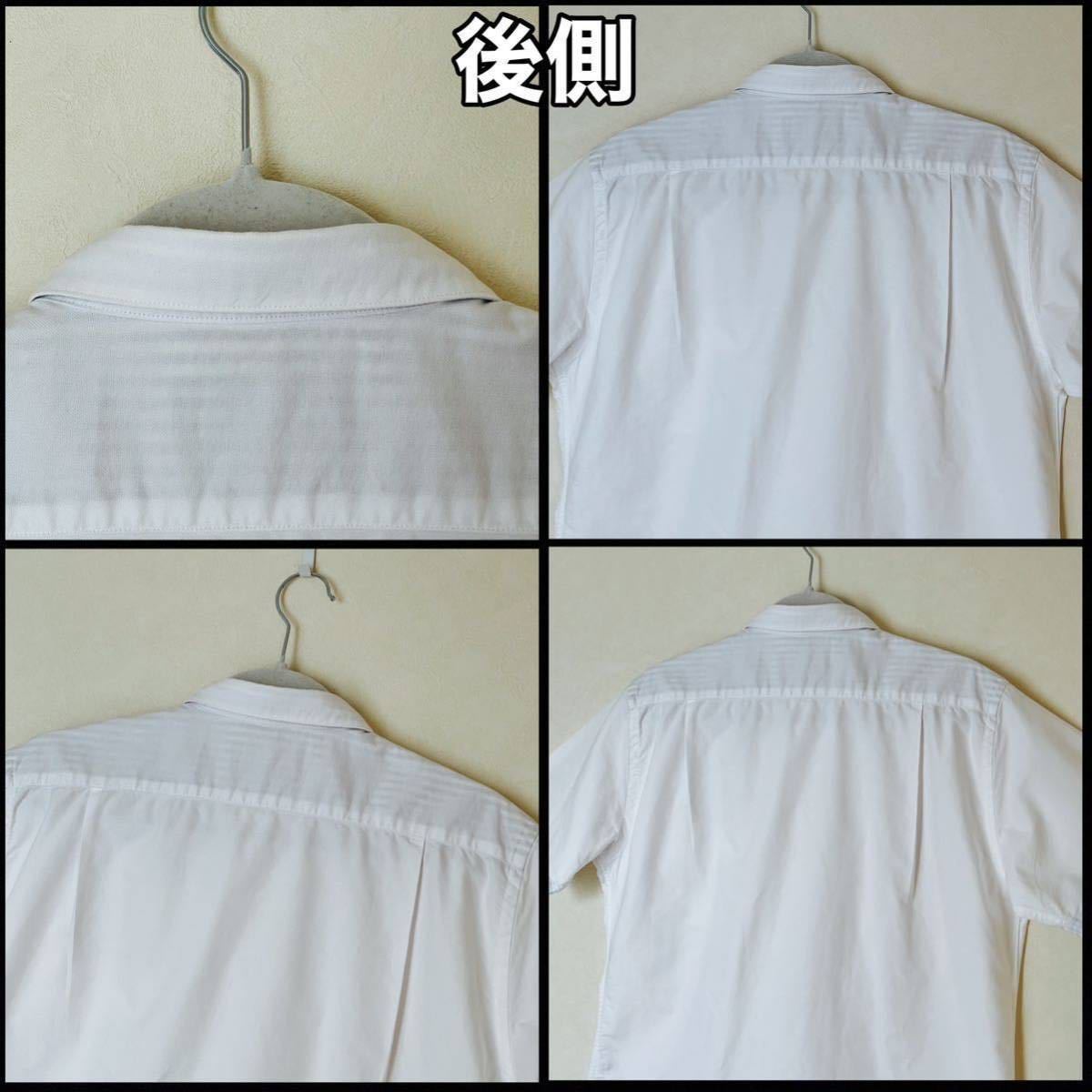  super-beauty goods BEAMS( Beams ) men's shirt L(T170-180cm) use 2 times white short sleeves tops spring summer autumn outdoor cotton cotton ( stock ) Beams 