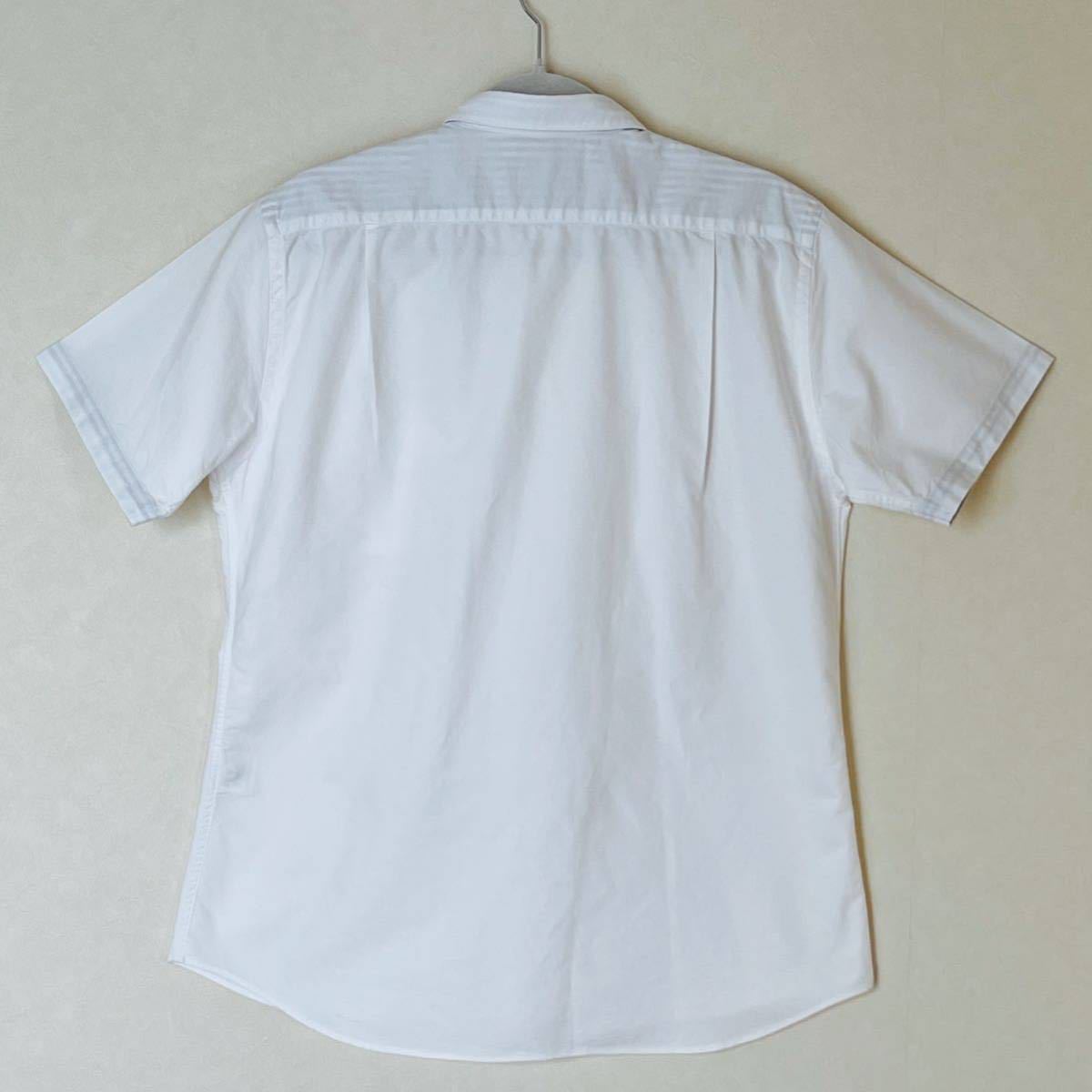  super-beauty goods BEAMS( Beams ) men's shirt L(T170-180cm) use 2 times white short sleeves tops spring summer autumn outdoor cotton cotton ( stock ) Beams 