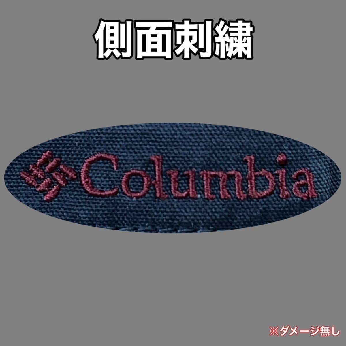 美品 Columbia(コロンビア)アウトドア キャップ ユニセックス ネイビー 使用3回 56-59cm 帽子 ハット グランピング スポーツ UVカット_刺繍