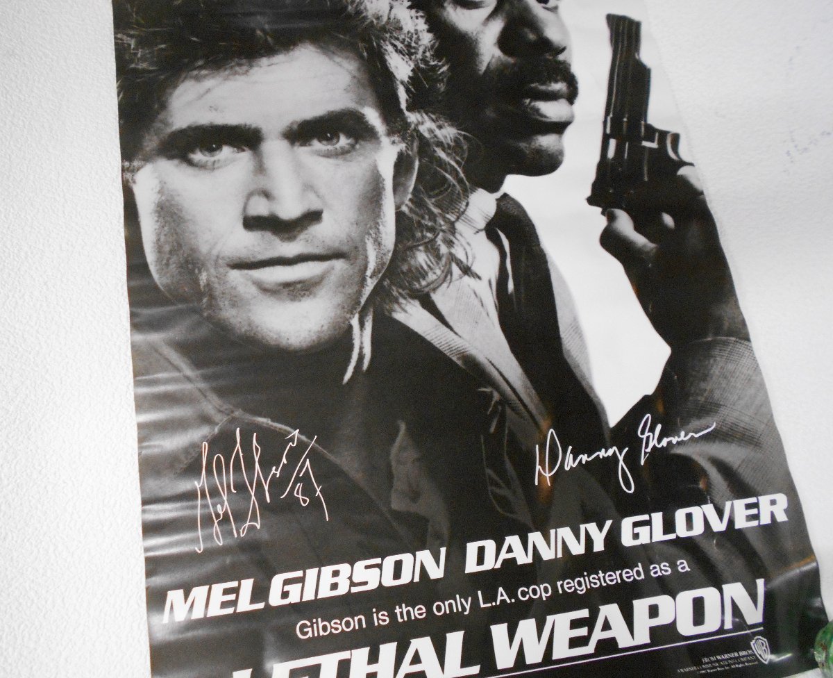 映画ポスター リーサルウェポン LETHAL WEAPON 白黒 A2サイズ ポスター 【コ361】_画像2