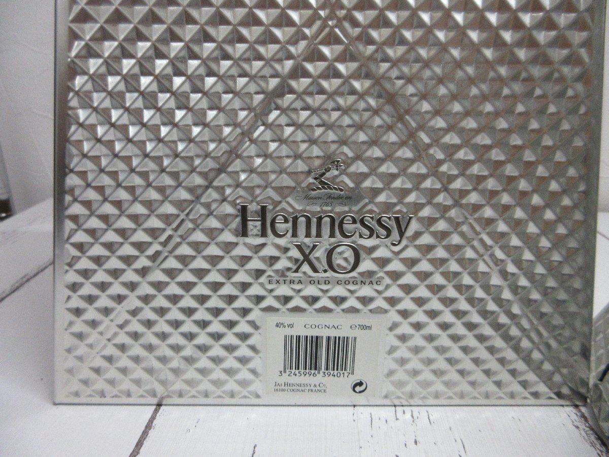 【星見】１円　 空瓶　希少　 Hennessy ヘネシー XO Exclusive　collection エクスクルーシブ コレクション シルバー 700ml コニャック_画像6