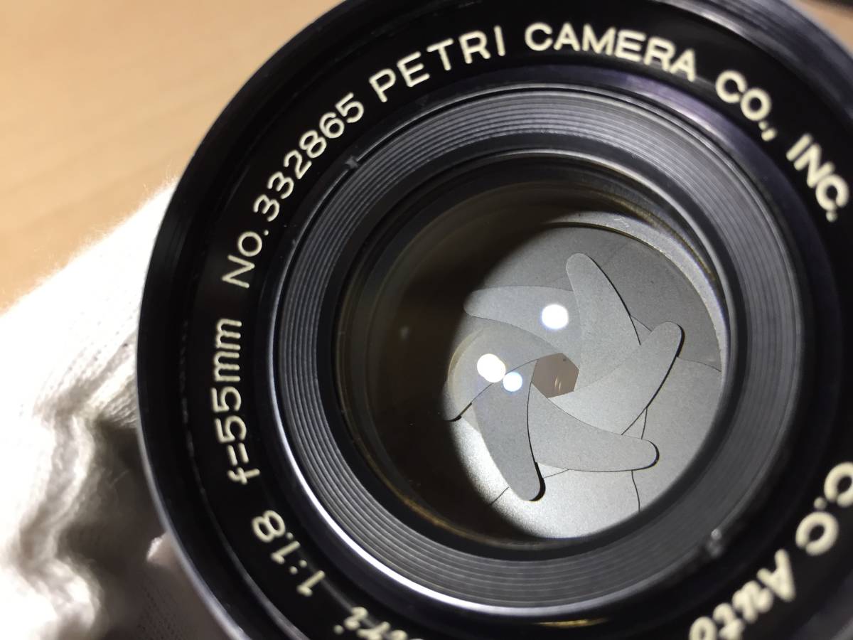 希少銘玉！ Petri C.C Auto 55mm F1.8 PETRI CAMERA Co.,INC.c レンズ ペトリマウント 完動品！の画像5