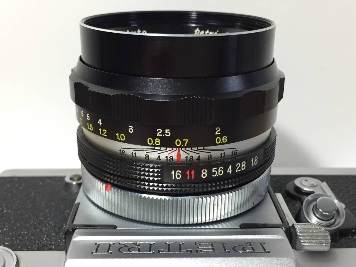 希少銘玉！ Petri C.C Auto 55mm F1.8 PETRI CAMERA Co.,INC.c レンズ ペトリマウント 完動品！の画像9