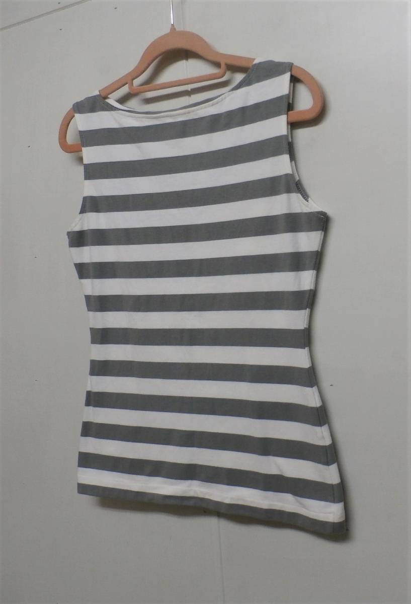 [15177] [NORMA KAMALI: Rena un] size M / border / tank top 