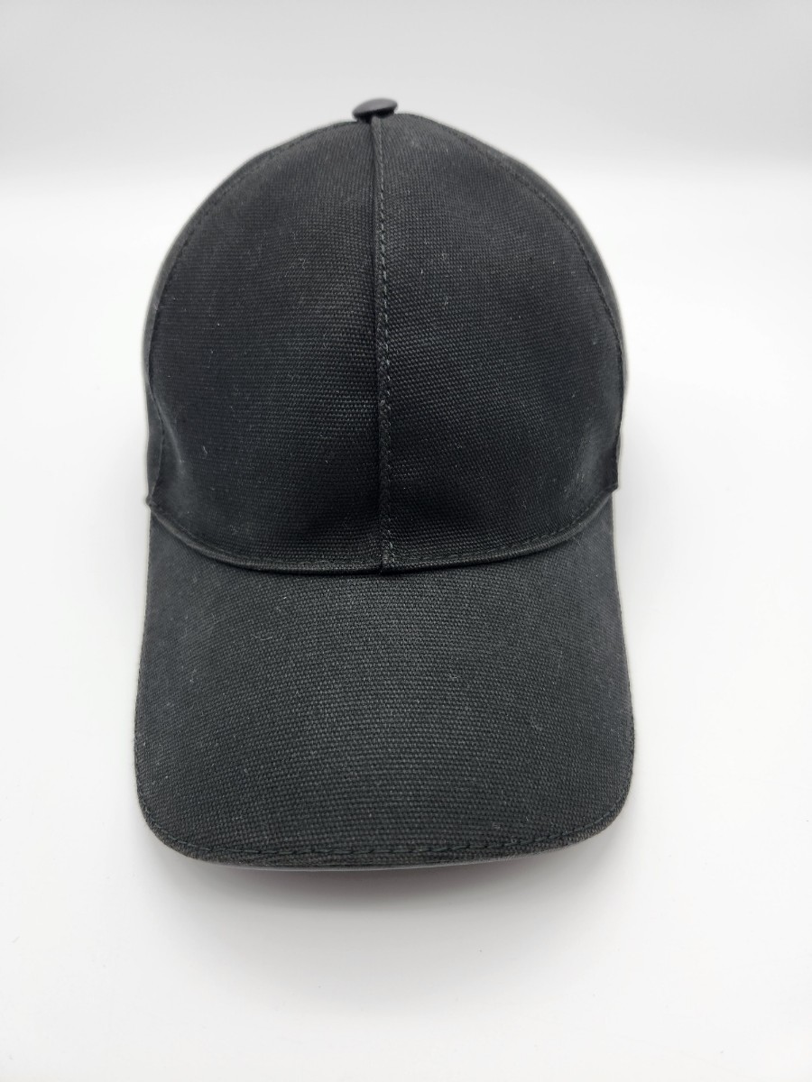 グッチ GUCCI シェリーライン インターロッキング G刺繍 ベースボールキャップ 野球帽 XL 60cm 黒 ブラック メンズ レディース GGロゴ