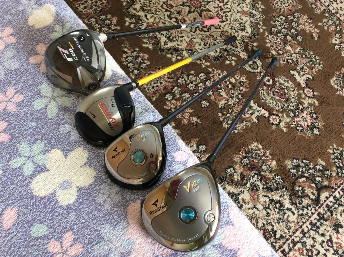  原文:絶対必見！超豪華TaylorMade、NIKE,TOURSTAGE、等名器揃いセット+PEARLYGATES　パーリーゲイツ　キャディバック+オマケ　美品