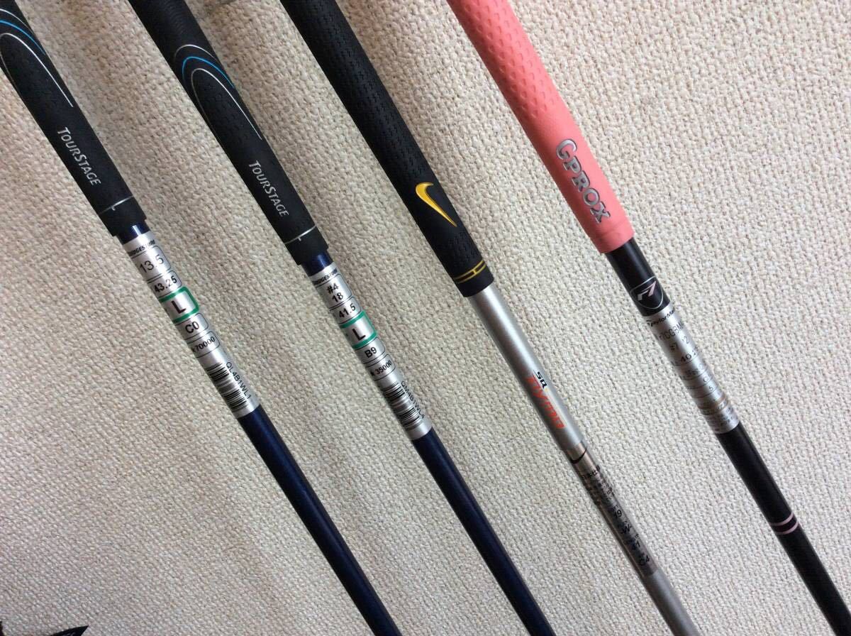     原文:絶対必見！超豪華TaylorMade、NIKE,TOURSTAGE、等名器揃いセット+PEARLYGATES　パーリーゲイツ　キャディバック+オマケ　美品